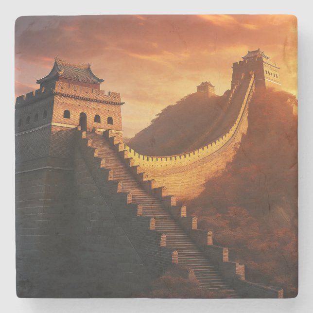 Underbara väggarna av China Solnedgång Underlägg - (Framsidan)