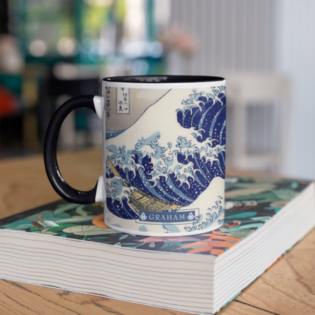 Underbara vågorna | Monogram Mugg (Skapare uppladdad)