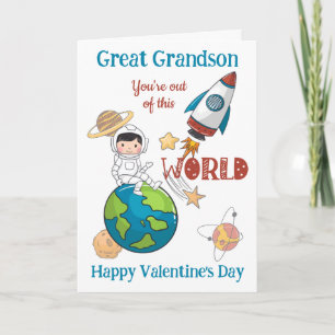 Underbara Valentineser från detta världsrymd Kort