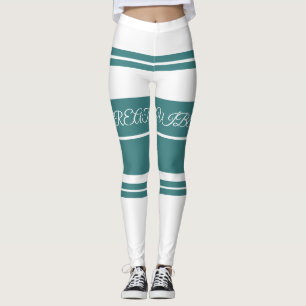 Underbara Vibes Grönt Luxury Leggings för kvinnor.