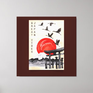 Underbara Vibes Japan Japanska Stil Art Canvastryck