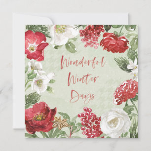 Underbara vinterdagar julkort