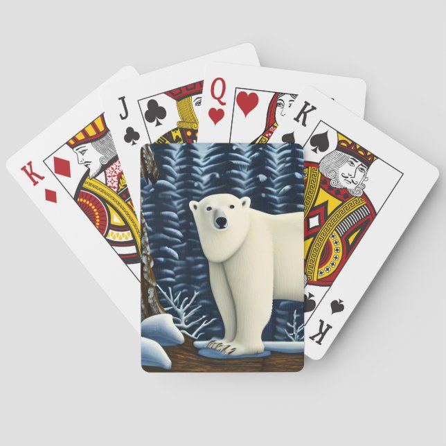 Underbara Vita björn i norr Casinokort (Baksidan)
