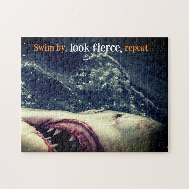 Underbara vita hajkäkar pussel (Horisontell)