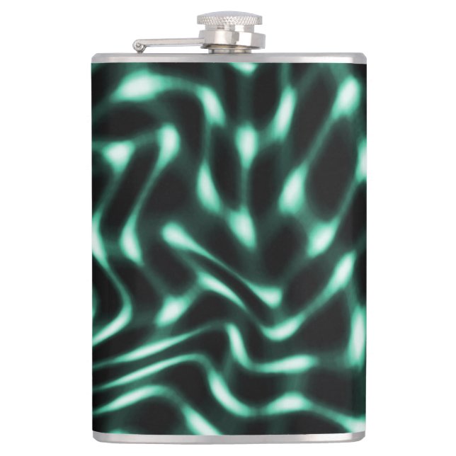 Underbara vitaktiga cyan- eller grönt-egenskaper m fickplunta (Framsidan)