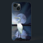 Underbara vitgrönt, Måne och Vatten<br><div class="desc">En nyare målning av en Underbar vit gret som väntar av kustnära vatten under fullt. Aurora ljus spelar över kvällsmatchen i himlar. Bilden skapar en fantastisk vild för den underbara kvalitetsenheten fodral. En naturkonst biet av Skye Ryan-Evans ©. Perfekten för fågel-älskare!</div>