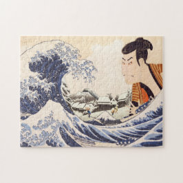 Underbara Wave Ukiyoe Collages Pussel