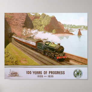 Underbara Westerna järnvägen, 100 års utveckling Poster