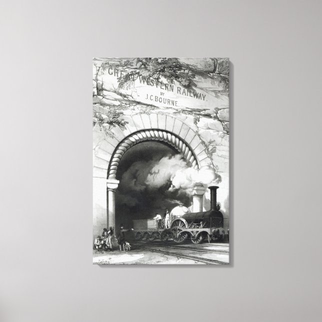 Underbara Westerna järnvägen, 1846 Canvastryck (Framsida)