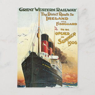 Underbara Westerna järnvägen - Irland Vykort