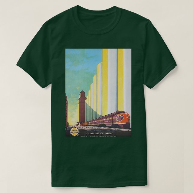 Underbara Westerna järnvägen Poster T Shirt (Design framsida)