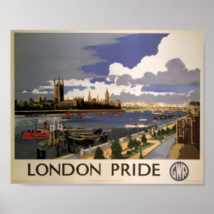 Underbara Westerna järnvägen - Pridet London Poster