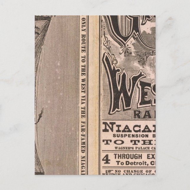 Underbara Westerna järnvägen Vykort (Framsida)