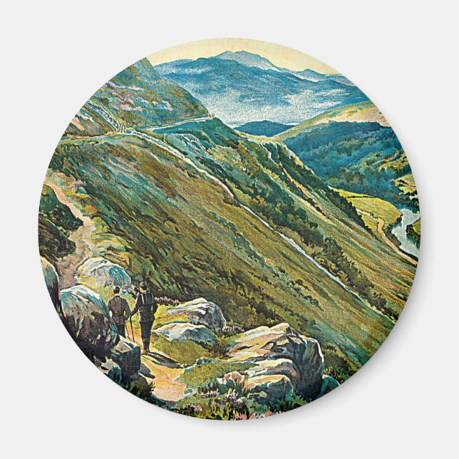 Underbara Westerna järnvägen ~ Wales Magnet (Framsidan)