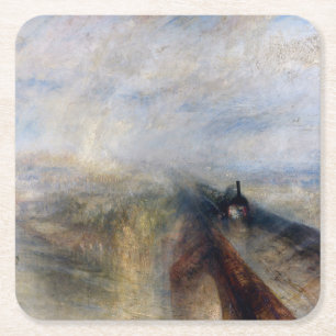 Underbara Westerna järnvägen, William Turner, 1844 Underlägg Papper Kvadrat