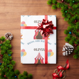 UNDERBARARE 5:E Födelsedagsfesten Circus-TEMA Presentpapper