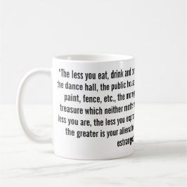 Underbarare är ditt alienerade liv Karl Marx Kaffemugg