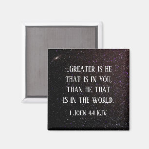 Underbarare är han i dig, Scripture Starry Himlar Magnet