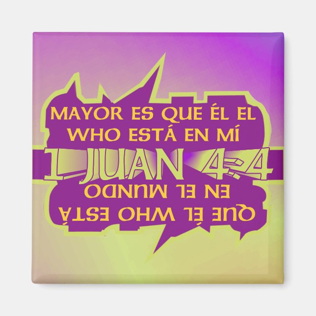 Underbarare är han I Esp I Square Magnet (Framsidan)