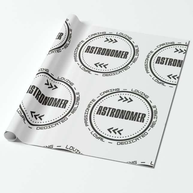 Underbarare astronomer presentpapper (Utrullad)