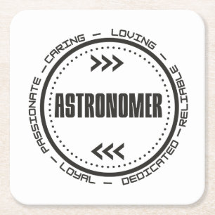 Underbarare astronomer underlägg papper kvadrat
