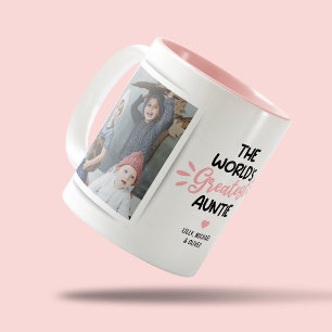 Underbarare Auntie 2 Photo Two-Tone Coffee Mugg