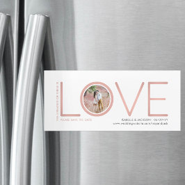 Underbarare av dessa är Kärlek fotospara datum Magnetisk Inbjudningskort