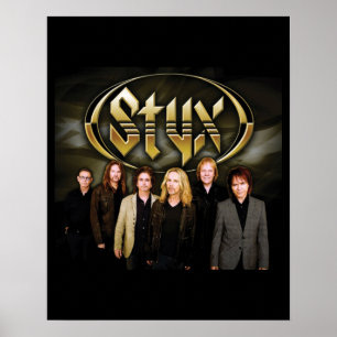 Underbarare av STYX Band Retro 80 s Stil för Fläkt Poster