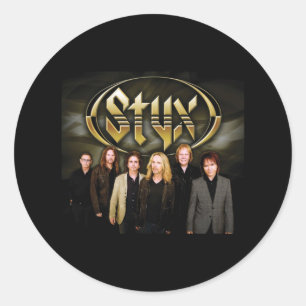 Underbarare av STYX Band Retro 80 s Stil för Fläkt Runt Klistermärke