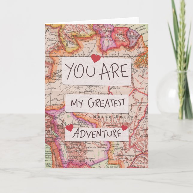 Underbarare äventyr-Valentines day-kort Helgkort (Framsida)