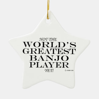 Underbarare Banjo Player ändå Ceramic Ornament