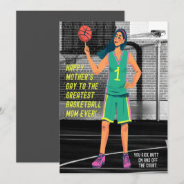 UNDERBARARE BASKETBALL MAMMA NÅGONSIN JULKORT