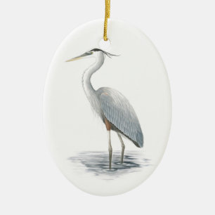 Underbarare blå Heron Ornament