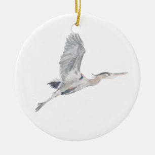 Underbarare blå Heron Ornament