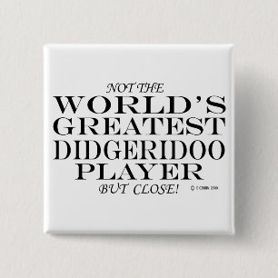 Underbarare Didgeridoo Player Close Knapp