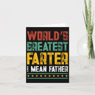 Underbarare Farter I Elaket Far Fars dag Pappa Fun Kort