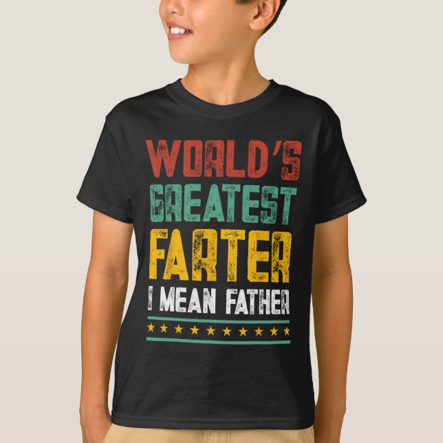 Underbarare Farter I Elaket Far Fars dag Pappa Fun T Shirt (Framsida)