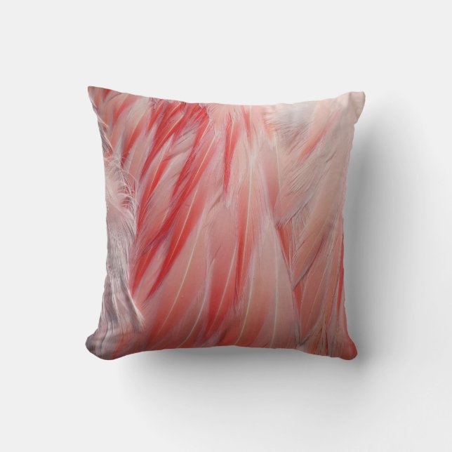 Underbarare Flamingo Coral Rosa Vinge Feathers Str Kudde (Framsida)