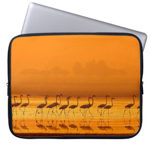 Underbarare Flamingo ( Phoenicopterus roseus ) pro Laptop Fodral