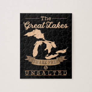 Underbarare Gakes Shark Free Osalted Michigan Gift Pussel