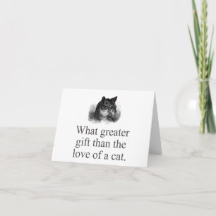 Underbarare gåva än Kärlek i ett katt Kort
