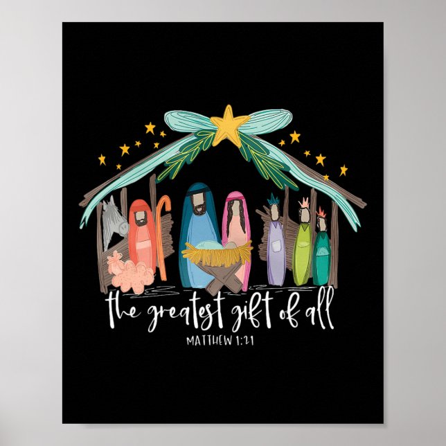 Underbarare gåva av Jesus Kristna Manar Poster (Framsidan)