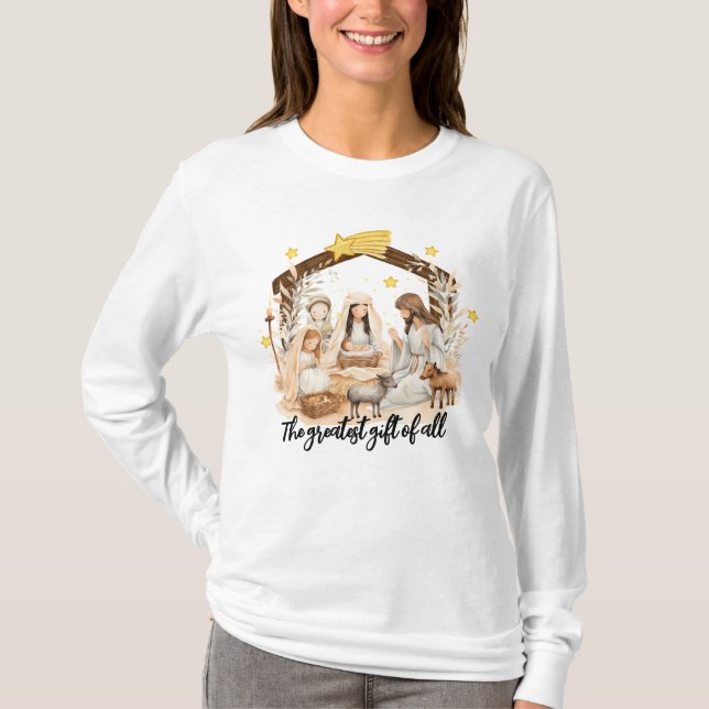 Underbarare gåva Jesus jultomhet T-Shirt (Framsida)