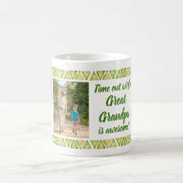 Underbarare Grandpa är Fantastisk 3 Photo Grönt Gr Kaffemugg