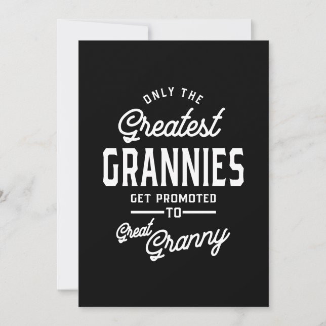Underbarare Grannies befordras till Granny Inbjudningar (Framsida)