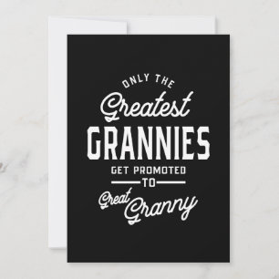 Underbarare Grannies befordras till Granny Tack Kort