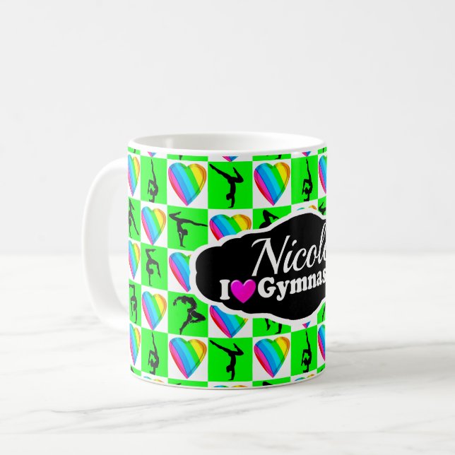 UNDERBARARE GYMNAST DESIGN KAFFEMUGG (Framsida vänster)