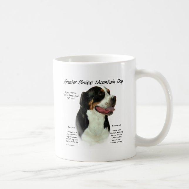 Underbarare historikdesign för schweiziska Hund om Kaffemugg (Höger)