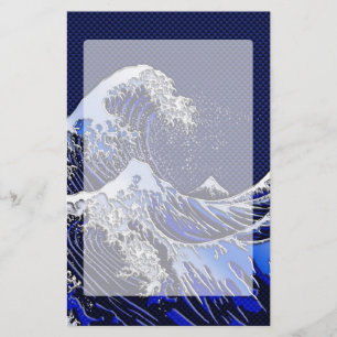 Underbarare Hokusai Wave Chrome Carbon ser ut Brevpapper