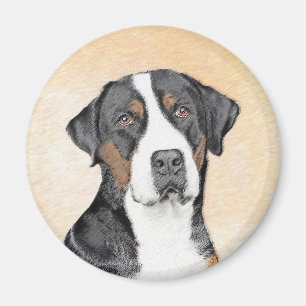 Underbarare Hund för schweiziska bergsområden - or Magnet